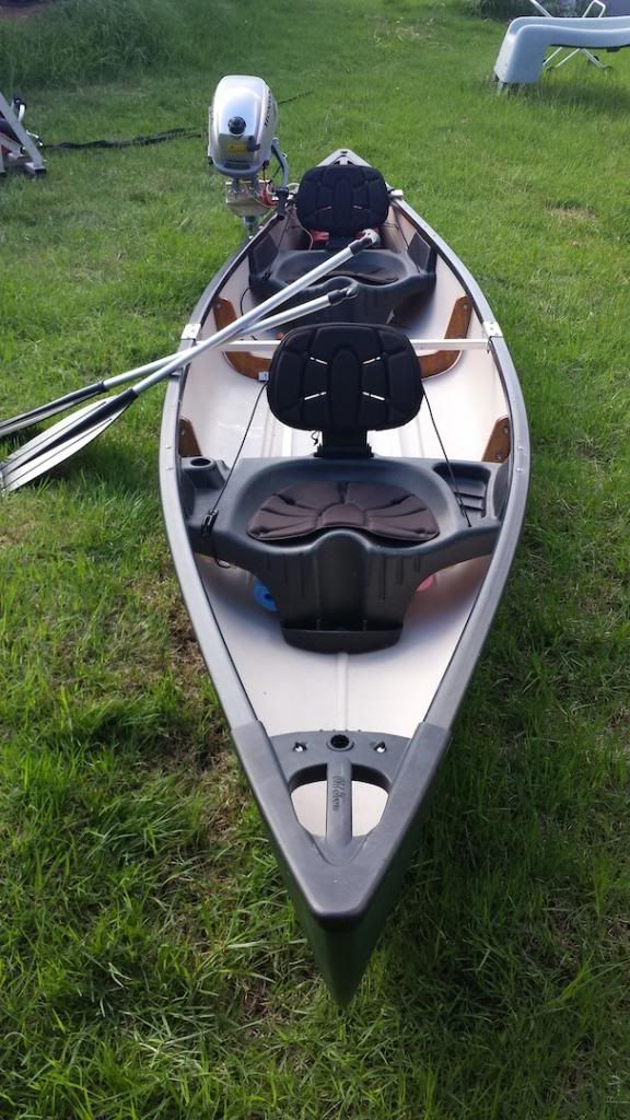 Old Town Saranac 146XT Canoe with Honda 2.3hp motor