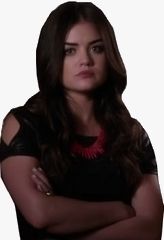 Aria Montgomery is not impressed.