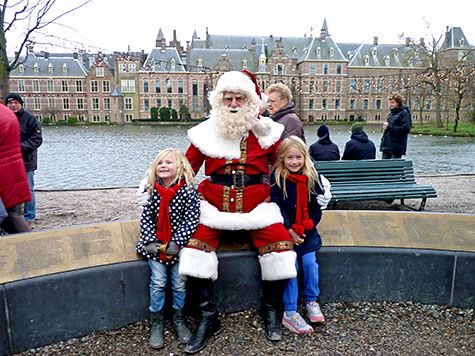 op de foto met de kerstman