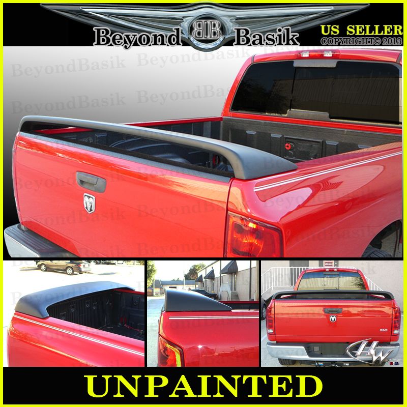 20022008 Dodge RAM 1500 SRT SRT10 Style Truck Bed Spoiler Rear Wing