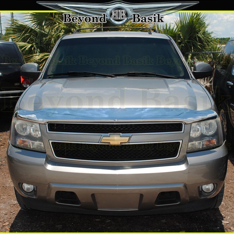 20072014 AVALANCHE TAHOE SUBURBAN Chrome Bug Shield Deflector Hood Guard eBay