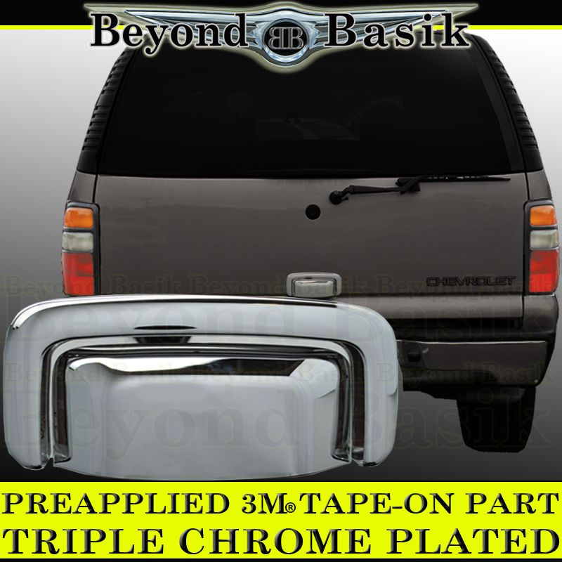 CHEVY TAHOE 0006 Liftgate Chrome Tailgate Handle Cover Rear Hatch Trim