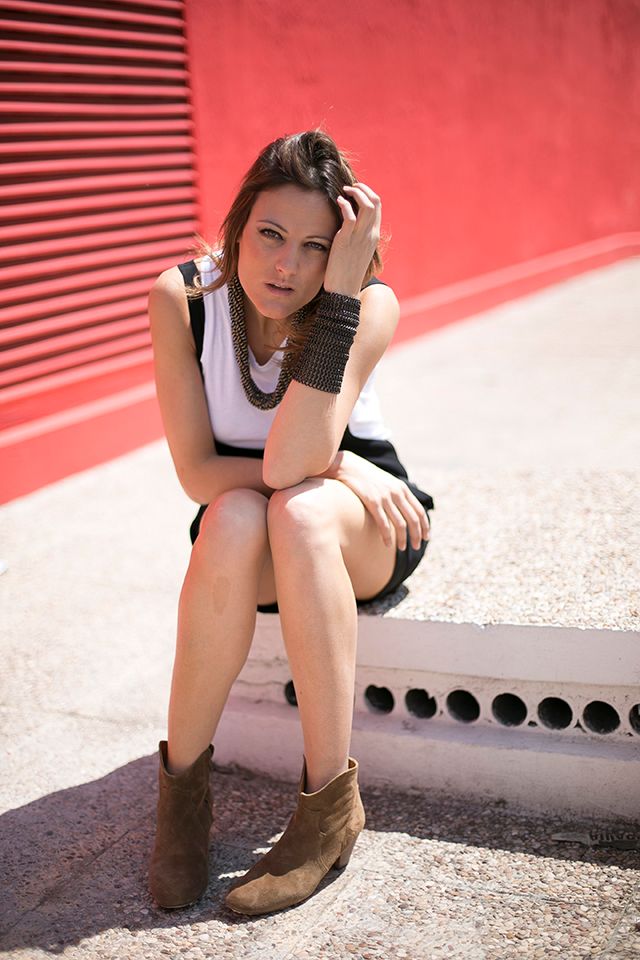 OUTFITS, picho zara, vestido studio, isabel marant dicker boots, mesh, elena estaun, mango,