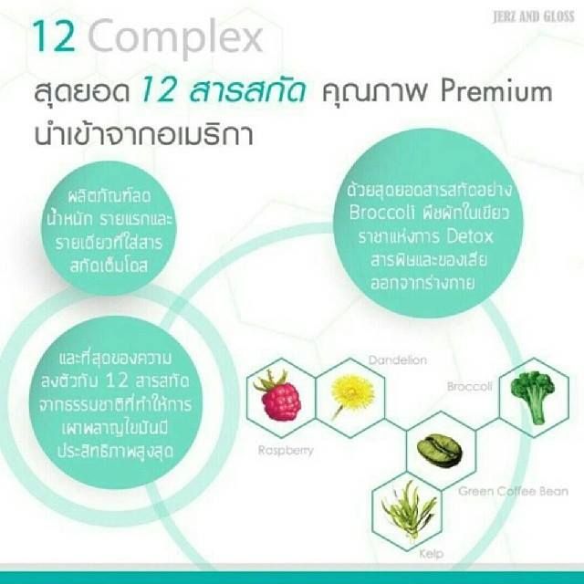 12 Complex : Slim Beauty Shape Weight Loss Control Advance Dietary Supplement Premium From USA