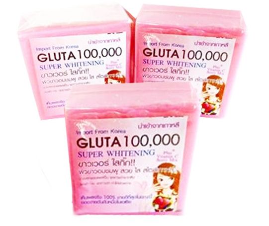 GLUTA 100000 SOAP SUPER WHITENING GLUTATHIONE BLEACHING LIGHTEN DARK SPOT FROM KOREA BEAUTY