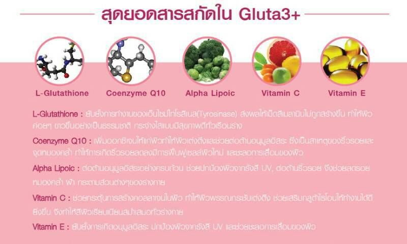 GLUTA 3 PLUS Q10,ALA,Glutathione ***WHITENING BEAUTY VITAMIN FROM JAPAN With the last innovation of KOHJIN GROUP and Kyoto Prefectural University. 