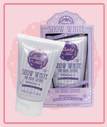 BABY KISS SNOW WHITE BB CREAM - BODY LOTION SPF 30+GOJI BERRY