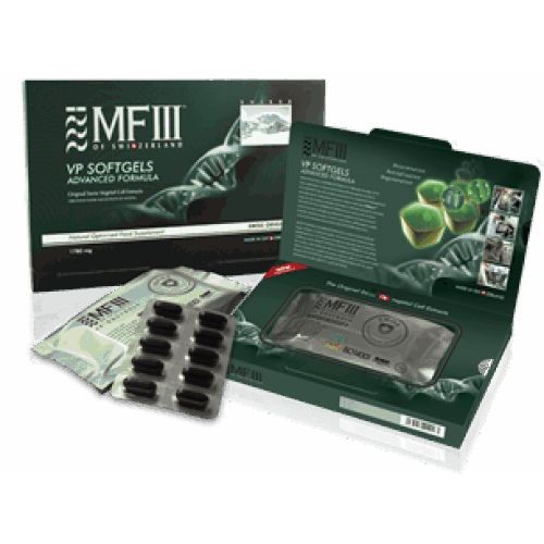MF III of Switzerland - MF 3 VP Softgels Advanced Formula Vegetal Placenta Cell Nano Technology Rejuvenile
