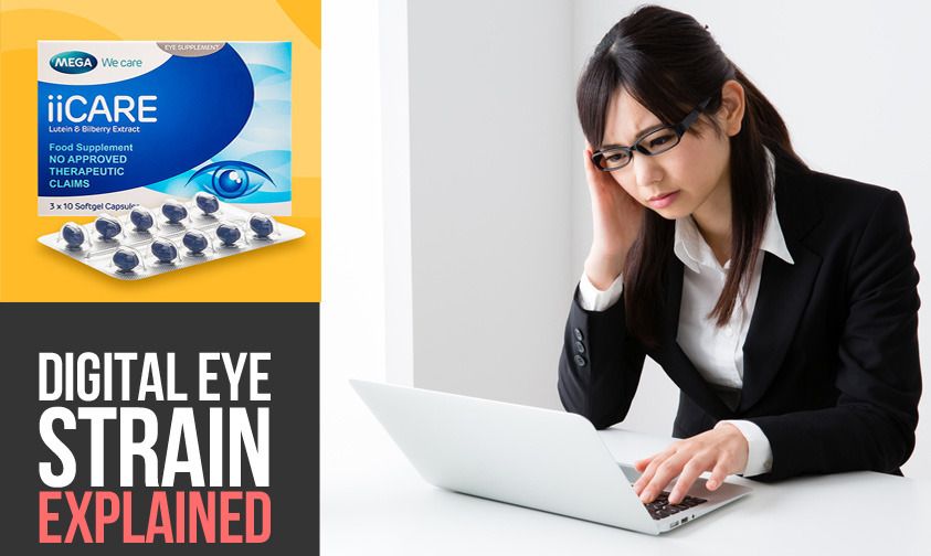 30 Capsules Mega We Care iiCare Eye Sight Naurishing, Macular Regeneration Bilberry Extract From Italy 