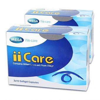 30 Capsules Mega We Care iiCare Eye Sight Naurishing, Macular Regeneration Bilberry Extract From Italy 