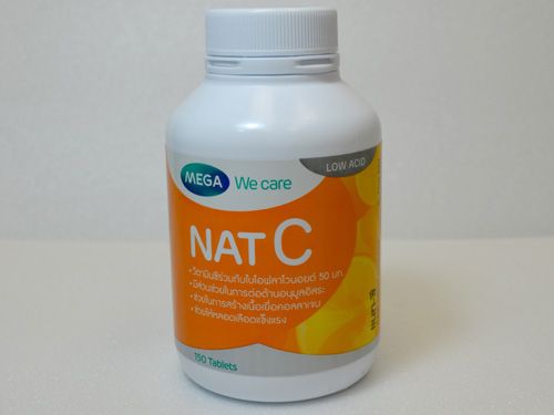 30 TABLETS NAT C LEMON BIOFLAVONOIDS MEGA WE CARE LOW ACID HIGH SKIN WHITENING BRIGHTENING STRENGTH VITAMIN C COMPLEX