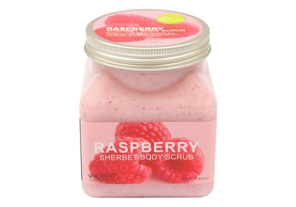 Scentio Raspberry Pore Minimizing Sherbet Scrub 350ml Natural Brightening Whitening Soft Skin Care