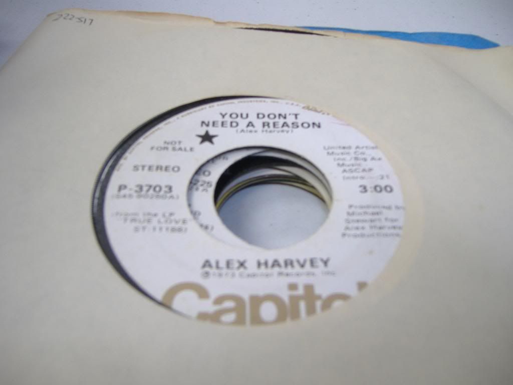 ALEX HARVEY - You Don't Need A Reason (same)