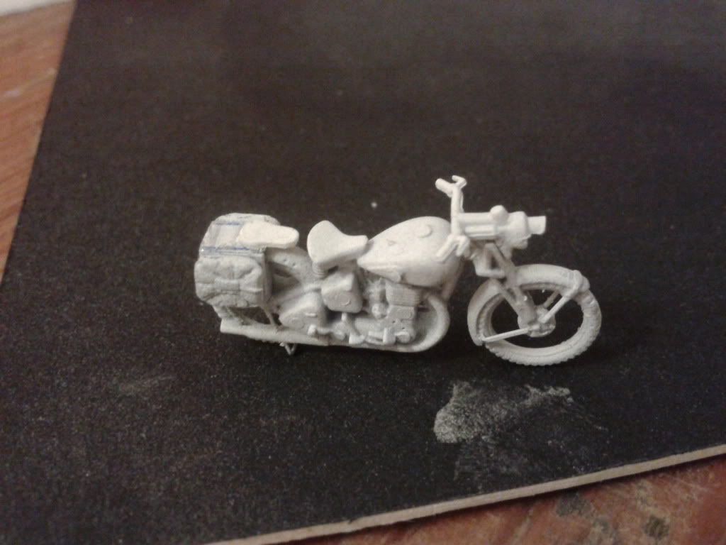 1/72 Airfix Motorbike Work In Progress Vehicles