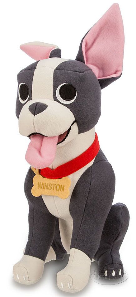 stuffed boston terrier dog