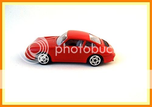 PORSCHE 911 CARRERA RED BURAGO DIECAST CAR MODEL 1/43 COLLECTIBLE