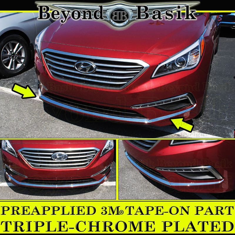 Hyundai Sonata Seat Covers >> Fits 2015-2016 Hyundai SONATA Triple-Chrome Plated Bumper Trim Covers 3 Piece | eBay Hyundai Sonata Seat Covers >> Fits 2015-2016 Hyundai SONATA Triple-Chrome Plated Bumper Trim Covers 3 Piece | eBay