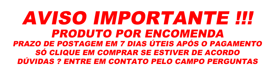 Prazo de postagem de 7 dias. Prazo de postagem