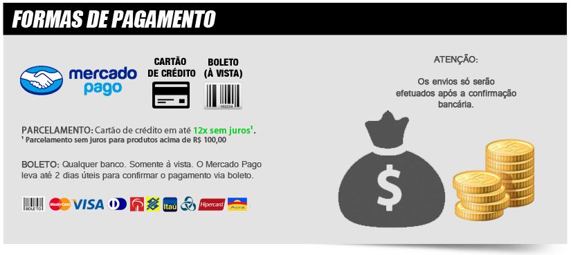 Formas de pagamento Pgto