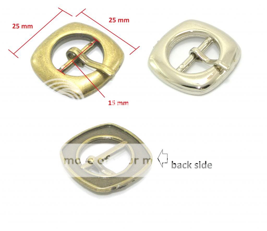 4 x Small Metal Buckles 15 mm for Belt Watch Shoulder Bag Choose Color 7