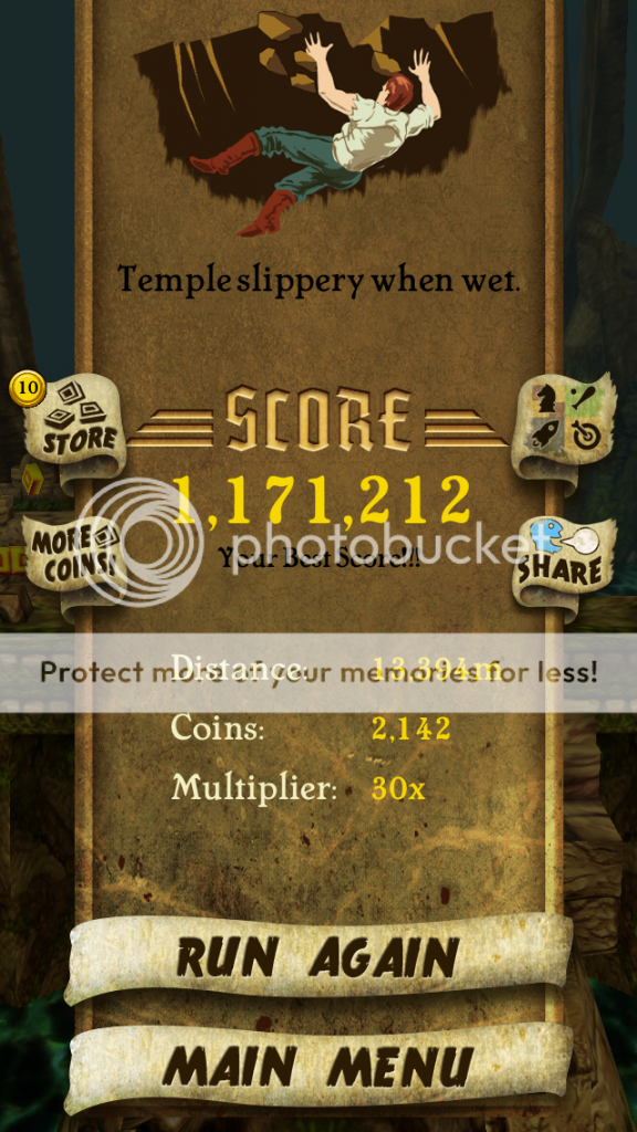 Year of Gaming - Week #2: Temple Run - There's an evil monkey chasing me!
