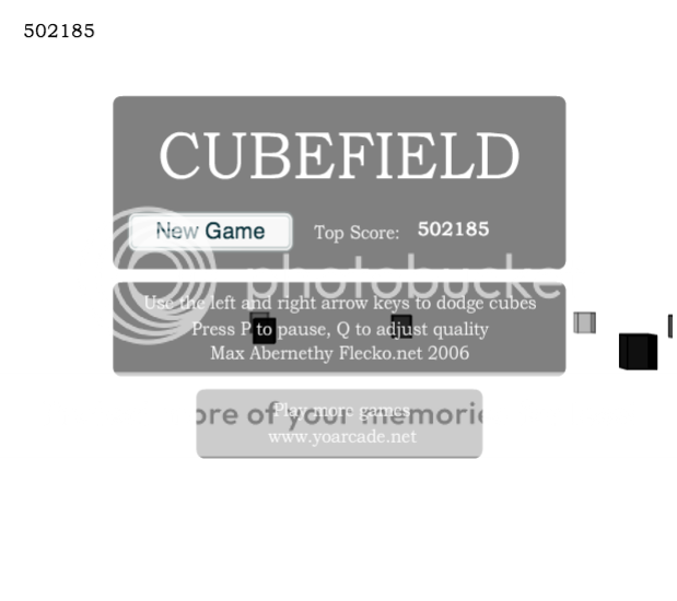 Year of Gaming - Week #4: Cubefield - Dodge, Duck, Dip, Dive, Dodge!