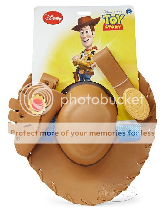Disney Toy Story Sheriff Woody Cowboy Hat Holster Belt Accessory Kit Costume New