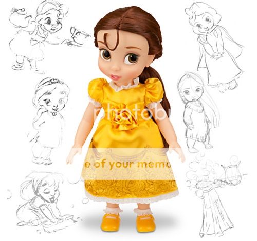 Disney Beauty and The Beast Princess Belle Animators Collection Toddler Doll New