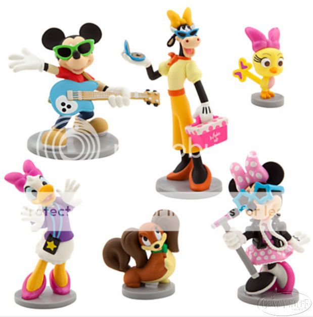 Disney Store Minnie Mouse Rock Star Figurine Playset Toy Cake Topper ...